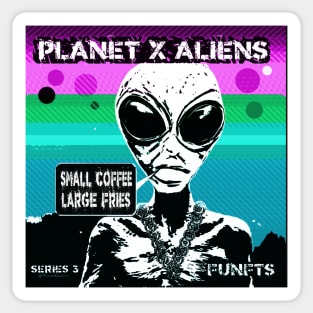 Funny Retro Alien Sci Fi Humor Sticker